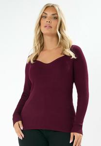 Джемпер Yours Clothing Jumper, Burgundy/Bordeaux