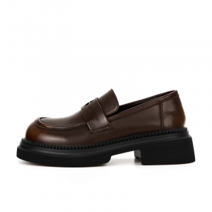 TAFN Лоферы женские, черно-коричневые