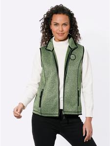 WITT WEIDEN Флисовый жилет с узором из эвкалипта и черного цвета