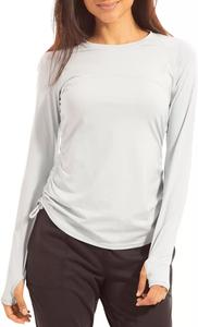 Bloquv Женская солнцезащитная рубашка с длинным рукавом и шнурком UPF 50