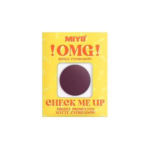 Миё, !ОМГ! Высокопигментированные матовые тени для век Check Me Up, 04 Sweet Plum, 1,3 г Miyo
