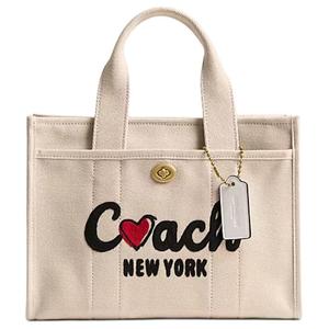 COACH Сумка-шоппер Cargo Canvas, шоппер, сумка через плечо, кроссбоди, женская сумка среднего размера светло-розового цвета