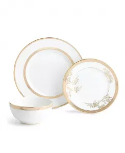 Набор столовых приборов, кружевной, золотой, 12 предметов Vera Wang Wedgwood, multi