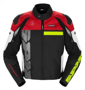 Прогрессивная текстильная куртка Spidi, черный/красный