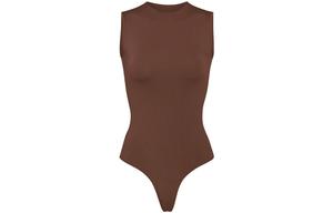 Базовый комбинезон без рукавов с круглым вырезом SKIMS для женщин COCOA