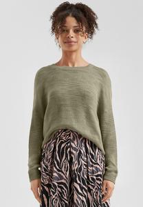 Джемпер QS MIT STRUKTURMUSTER, Tannengrün/Dark Green