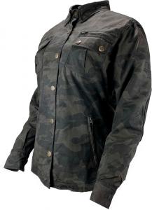 Женская текстильная куртка Bores military jack, Black/Camouflage