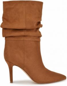 Женские ботильоны Nine West средней высоты до икры, Cognac 120