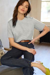 Футболка с короткими рукавами и круглым вырезом Next, серый