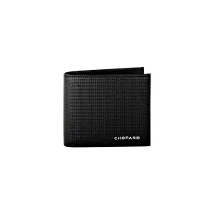 Кошелек Chopard Classic Mini Wallet - Телячья кожа черного цвета с узором «гусиная лапка»