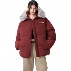 Пуховик Unisex утепленный стеганый WARRIOR, salsa красный (diy badge)