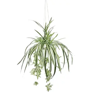 Мое домашнее искусственное растение «зеленая лилия», с подвесной лампой, искусственная кувшинка My Home, зеленый/белый