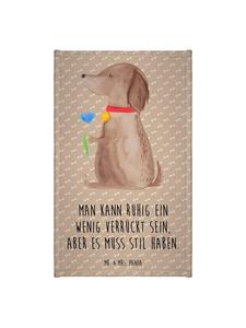 Mr. & Mrs. Panda Полотенце для собак с цветком и надписью "Счастье для собак"