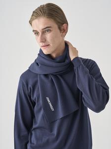 JS Вязаный шарф интарсия с логотипом | А4846 | 24G