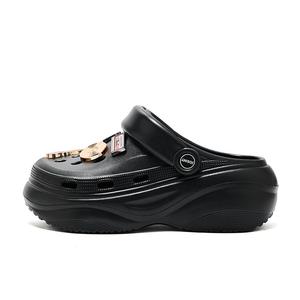 JOSINY Женские сабо черные с набором для сборки музыкального инструмента, цвет Black (Musical Instrument DIY Included)