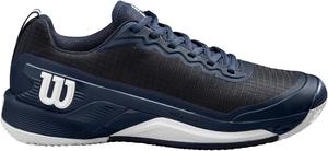 Мужские теннисные кроссовки Wilson Mens Rush Pro 4.5 для игры на глине, белый/синий