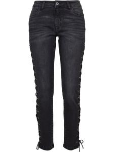 Джинсы Urban Classics черного цвета с потертостями Urban Classics