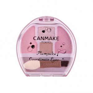 Палетка теней для век Shimmer Highlighter 4 цвета подчеркивает глаза легко растушевывается стойкая 1,4 г CANMAKE