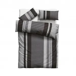 Мое домашнее постельное белье "PHILINE", с современными полосками, постельное белье из хлопка, по размеру. 135х200см My Home, серый
