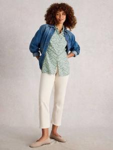 Хлопковая рубашка Sophie с абстрактным принтом White Stuff