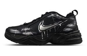 Кроссовки Air Monarch 4 Slip Resistant Low Top Chunky унисекс, черные, серебристые Nike, Black Silver