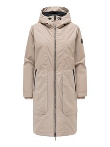 Navahoo Длинное пальто-накидка, благородный размер 14, серо-бежевый