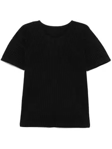 Плиссированная футболка Homme Plissé Issey Miyake, черный