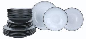 Набор столовых приборов Luzzo Oland - 18 teilig, серый