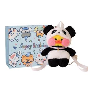 Плюшевая кукла уточка рюкзак высотой 30см Fat Fat Dragon