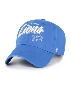Женская синяя шапка Ariana Clean Up от Detroit Lions с регулируемой высотой '47 Brand