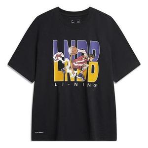 Футболка с рисунком в виде комиксов Li-Ning, черный