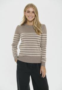 Джемпер Saint Tropez LS STRIPED, Atmos Gray Morn Stripe/Taupe