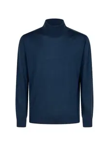 Джемпер с высоким воротником и длинными рукавами Canali, синий