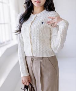 Кардиган крупной вязки от US POLO ASSN. [Новая эксклюзивная модель, идеально подходит для весны]