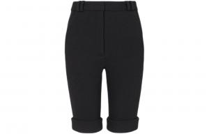 Высокие шерстяные велошорты BALMAIN, черный