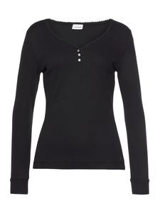 LASCANA Черная пижамная рубашка