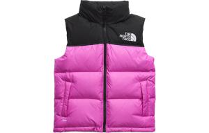Жилет The North Face 1996 Retro Nuptse, черный/фиолетово-розовый