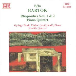 Диск CD Bartók: Rhapsodies Nos. 1 & 2 / Piano Quintet [Import] - Béla Bartók, Jenö Jandó, Gyorgy Pauk, Kodály String Quartet