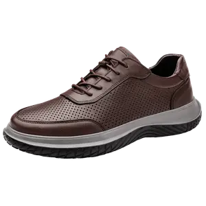 BOLE Повседневные спортивные мужские туфли с коричневыми вырезами, цвет Brown Cut-Out