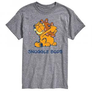 Футболка с рисунком Big & Tall Garfield Snuggle Bug Licensed Character, серый