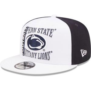 Мужская кепка New Era белого/темно-синего цвета Penn State Nittany Lions Retro Sport 9FIFTY Snapback Hat