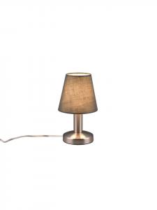 Trio Leuchten Настольная лампа MATS II в матовом никеле/сером цвете