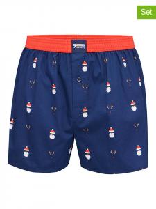 Happy Shorts Комплект из 2 штук: боксерские трусы темно-синего цвета