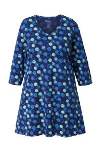 Рубашка Ulla Popken, Marine Blue/Night Blue