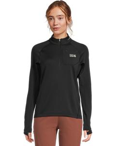Женская флисовая кофта Mountain Hardwear Up First Tech Fleece Quarter Zip, Black