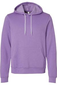 Толстовка с капюшоном из губчатого флиса BELLA + CANVAS, цвет heather team purple