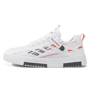 Mulinsen Мужские низкие скейтерские кроссовки бело-оранжевые, цвет White Orange