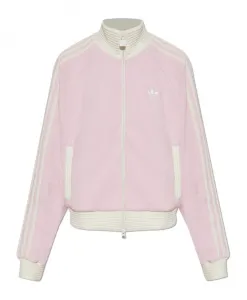 Вельветовая толстовка с логотипом Adidas Originals, розовый