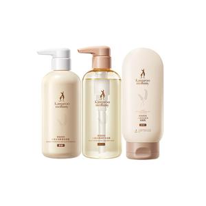 Шампунь с пшеничным ароматом для ухода за волосами, шампуни и кондиционеры для контроля жирности волос, увлажняющие шампуни для головы и тела Kangaroo Mommy, shampoo 400g+shower gel 400g+hair conditioner 200g