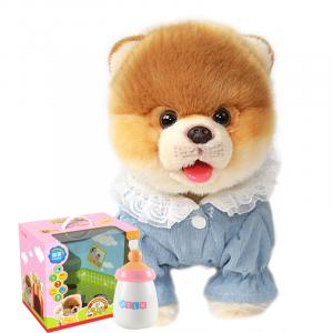 Lick Woof, Pomeranian, умная машинная вязка плюшевые реалистичные куклы собак милые 33cm высота CU MATE C